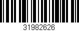 Código de barras (EAN, GTIN, SKU, ISBN): '31982626'
