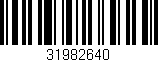 Código de barras (EAN, GTIN, SKU, ISBN): '31982640'