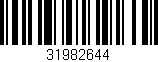 Código de barras (EAN, GTIN, SKU, ISBN): '31982644'