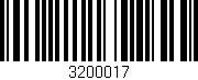 Código de barras (EAN, GTIN, SKU, ISBN): '3200017'