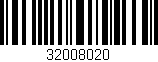 Código de barras (EAN, GTIN, SKU, ISBN): '32008020'