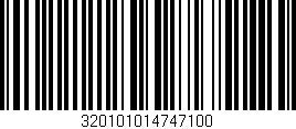 Código de barras (EAN, GTIN, SKU, ISBN): '320101014747100'
