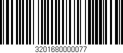 Código de barras (EAN, GTIN, SKU, ISBN): '3201680000077'