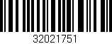 Código de barras (EAN, GTIN, SKU, ISBN): '32021751'