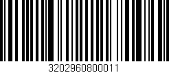 Código de barras (EAN, GTIN, SKU, ISBN): '3202960800011'