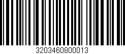 Código de barras (EAN, GTIN, SKU, ISBN): '3203460800013'