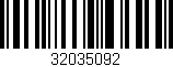 Código de barras (EAN, GTIN, SKU, ISBN): '32035092'