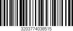 Código de barras (EAN, GTIN, SKU, ISBN): '3203774038515'