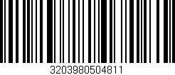 Código de barras (EAN, GTIN, SKU, ISBN): '3203980504811'