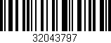 Código de barras (EAN, GTIN, SKU, ISBN): '32043797'