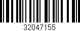Código de barras (EAN, GTIN, SKU, ISBN): '32047155'