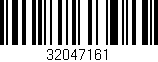 Código de barras (EAN, GTIN, SKU, ISBN): '32047161'