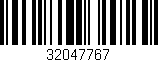 Código de barras (EAN, GTIN, SKU, ISBN): '32047767'