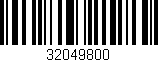 Código de barras (EAN, GTIN, SKU, ISBN): '32049800'