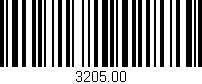Código de barras (EAN, GTIN, SKU, ISBN): '3205.00'