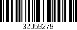 Código de barras (EAN, GTIN, SKU, ISBN): '32059279'