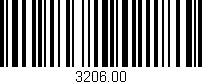 Código de barras (EAN, GTIN, SKU, ISBN): '3206.00'