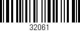 Código de barras (EAN, GTIN, SKU, ISBN): '32061'