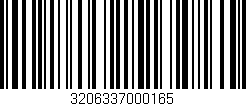 Código de barras (EAN, GTIN, SKU, ISBN): '3206337000165'