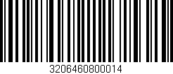 Código de barras (EAN, GTIN, SKU, ISBN): '3206460800014'