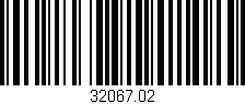 Código de barras (EAN, GTIN, SKU, ISBN): '32067.02'