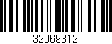 Código de barras (EAN, GTIN, SKU, ISBN): '32069312'