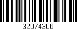 Código de barras (EAN, GTIN, SKU, ISBN): '32074306'