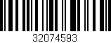 Código de barras (EAN, GTIN, SKU, ISBN): '32074593'