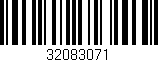 Código de barras (EAN, GTIN, SKU, ISBN): '32083071'