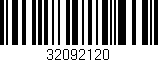Código de barras (EAN, GTIN, SKU, ISBN): '32092120'