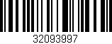 Código de barras (EAN, GTIN, SKU, ISBN): '32093997'