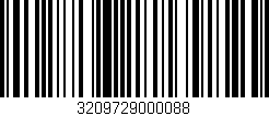 Código de barras (EAN, GTIN, SKU, ISBN): '3209729000088'
