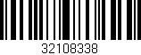 Código de barras (EAN, GTIN, SKU, ISBN): '32108338'