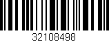 Código de barras (EAN, GTIN, SKU, ISBN): '32108498'