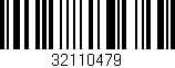 Código de barras (EAN, GTIN, SKU, ISBN): '32110479'