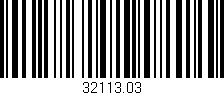 Código de barras (EAN, GTIN, SKU, ISBN): '32113.03'