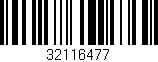 Código de barras (EAN, GTIN, SKU, ISBN): '32116477'