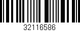 Código de barras (EAN, GTIN, SKU, ISBN): '32116586'