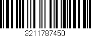 Código de barras (EAN, GTIN, SKU, ISBN): '3211787450'