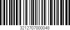 Código de barras (EAN, GTIN, SKU, ISBN): '3212707000048'