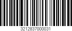 Código de barras (EAN, GTIN, SKU, ISBN): '3212837000031'