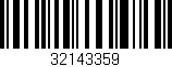 Código de barras (EAN, GTIN, SKU, ISBN): '32143359'