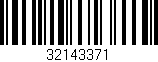 Código de barras (EAN, GTIN, SKU, ISBN): '32143371'