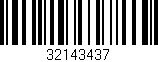 Código de barras (EAN, GTIN, SKU, ISBN): '32143437'