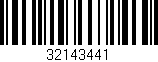 Código de barras (EAN, GTIN, SKU, ISBN): '32143441'