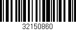 Código de barras (EAN, GTIN, SKU, ISBN): '32150860'