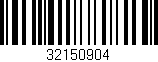 Código de barras (EAN, GTIN, SKU, ISBN): '32150904'