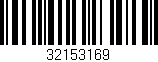 Código de barras (EAN, GTIN, SKU, ISBN): '32153169'