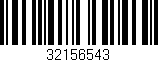 Código de barras (EAN, GTIN, SKU, ISBN): '32156543'