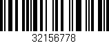 Código de barras (EAN, GTIN, SKU, ISBN): '32156778'